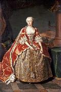 Jean Baptiste van Loo Portrait of Augusta of Saxe-Gotha Sweden oil painting artist